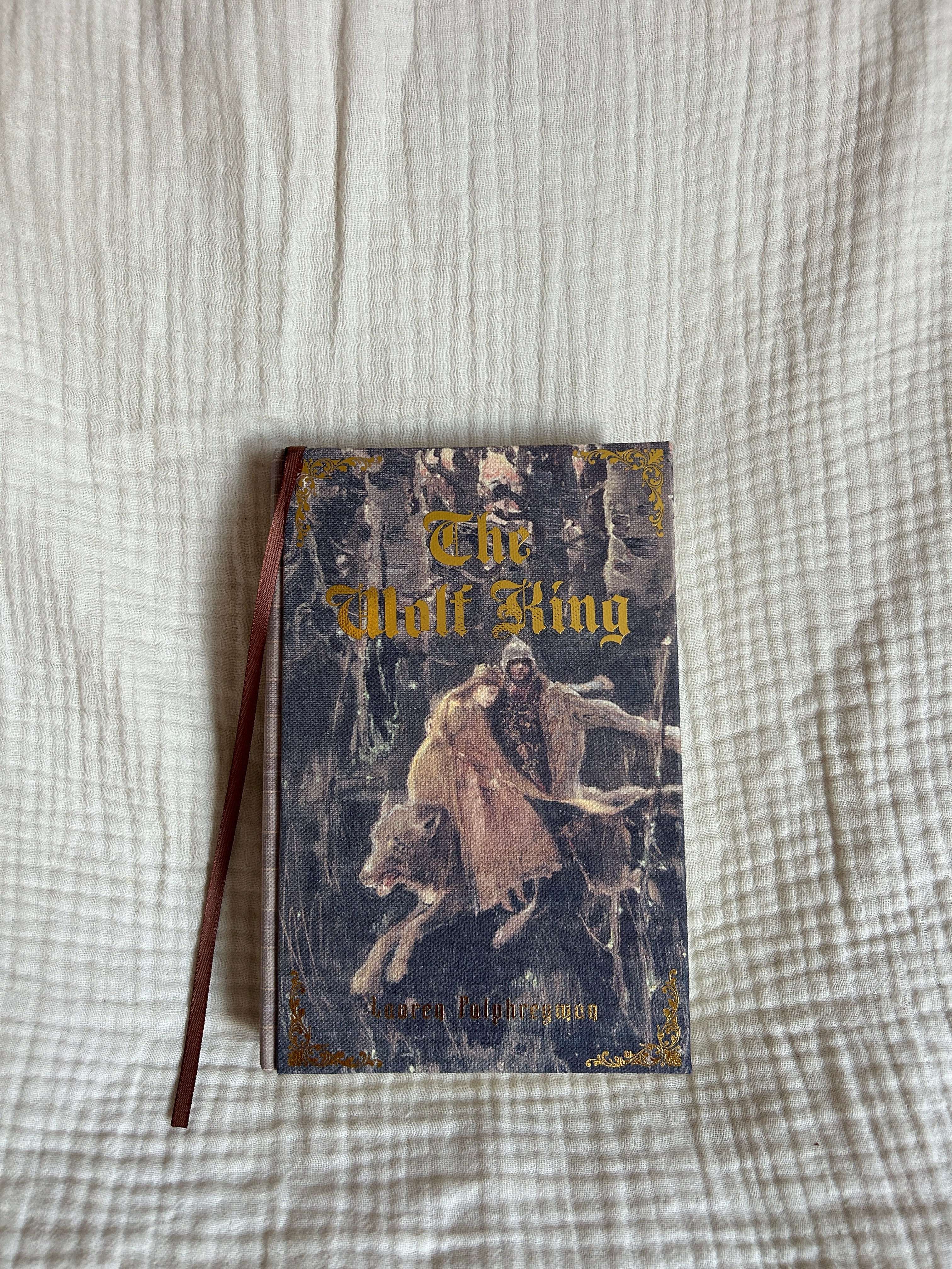 Handmade rebind of The Wolf King