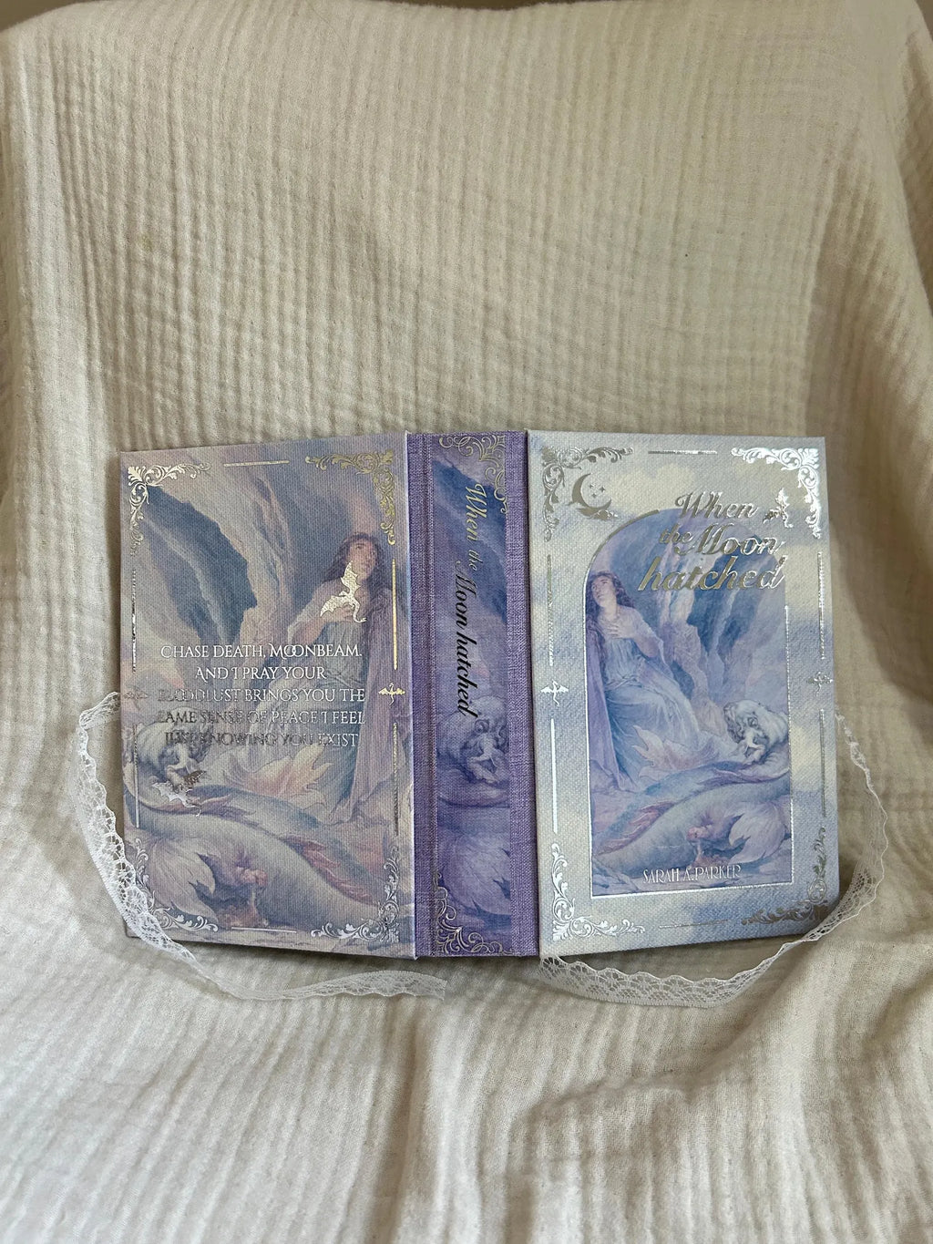 Handmade rebind of When the moon hatched